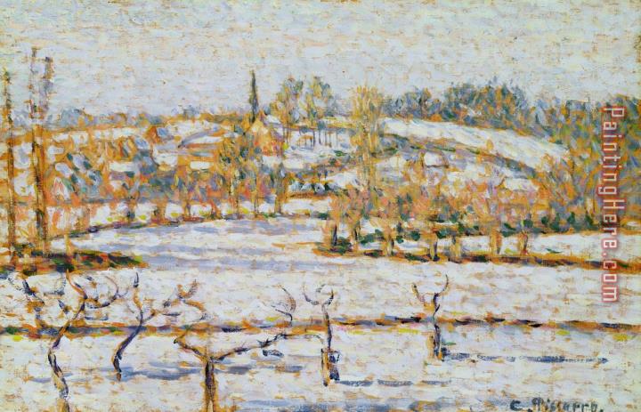 Camille Pissarro Effect of Snow at Eragny
